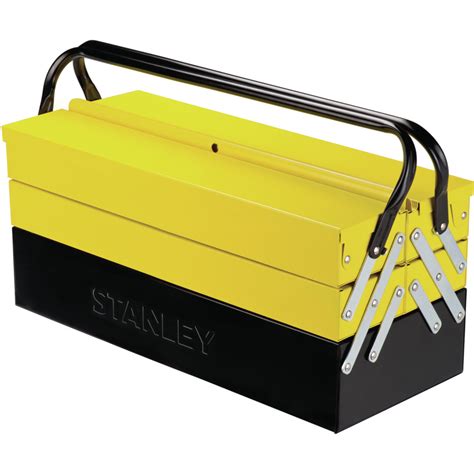 stanley 5 tray metal tool box|stanley big space metal toolbox.